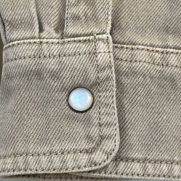 NWT WILD FABLE Snap Front Long Sleeve Shirt Jacket, Brown Wash Size Large - Picture 14 of 16